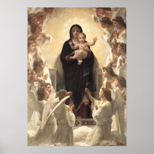 Queen of the Angels Regina Angelorum by Bouguereau Poster