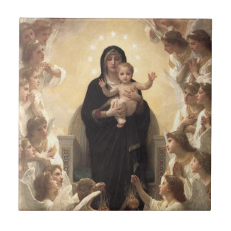Queen of the Angels Regina Angelorum by Bouguereau Tile