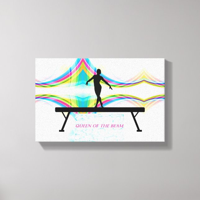 Queen of the Beam - Gymnastics Wall Art (Front)