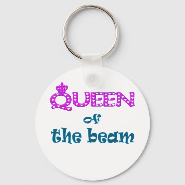 Queen of the Beam Key Ring (Front)