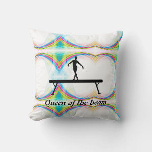 Queen of the Beam Personalised Gymnastics Cushion