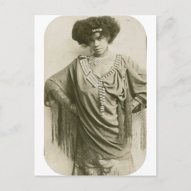 "Queen of the Cakewalk," Aida Overton Walker Postcard (Front)