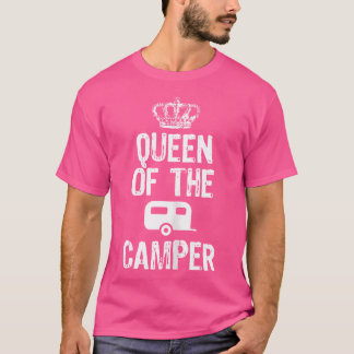 Queen Of The Camper Funny Camping Gift Christmas T-Shirt