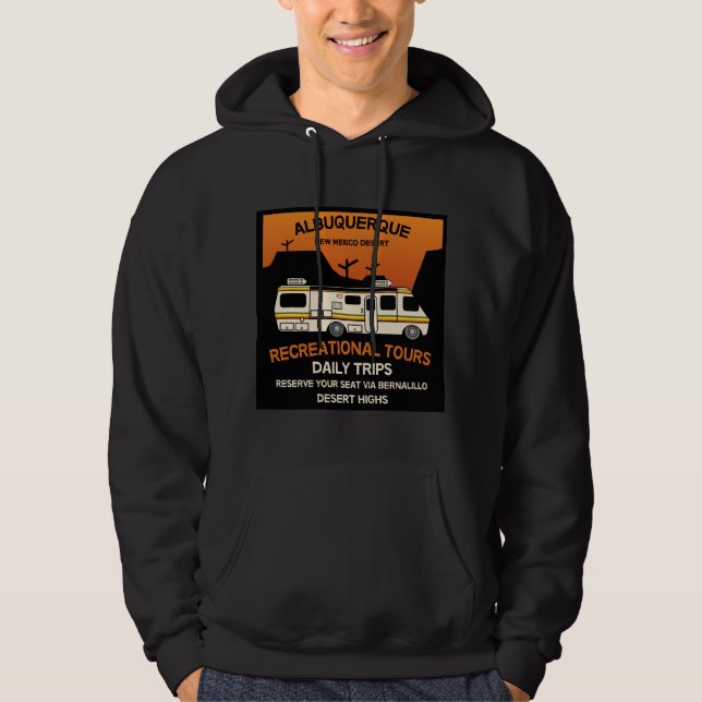 Queen of the Camper - Funny Camping RV Caravan Hoodie (Front)