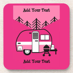 Queen of the Camper - Funny Camping RV Coaster