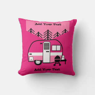 Queen of the Camper - Funny Camping RV Cushion