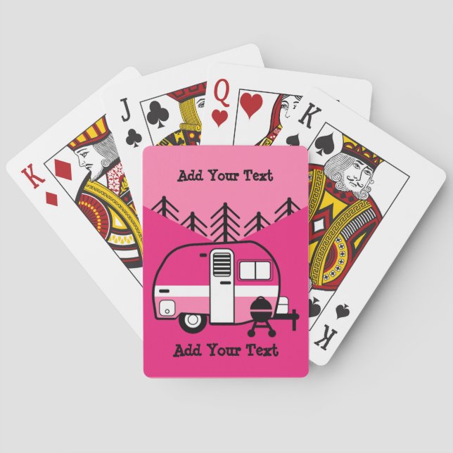 Queen of the Camper - Funny Camping RV  Playing Cards (Back)