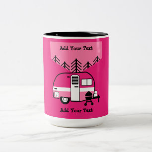 Queen of the Camper - Funny Camping RV   Two-Tone Coffee Mug