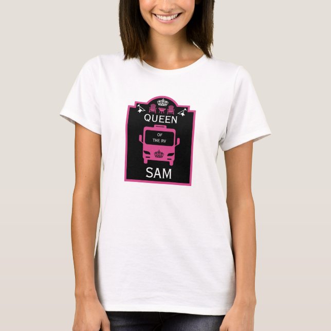 Queen Of The Camper RV T-Shirt (Front)