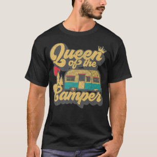 Queen Of The Camper Women Funny Retro Camping RV G T-Shirt