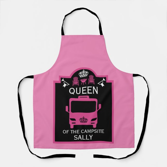Queen Of The Campsite Apron (Front)