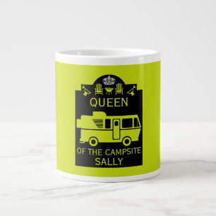 Queen Of The Campsite Large Coffee Mug