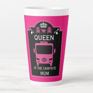 Queen Of The Campsite Latte Mug