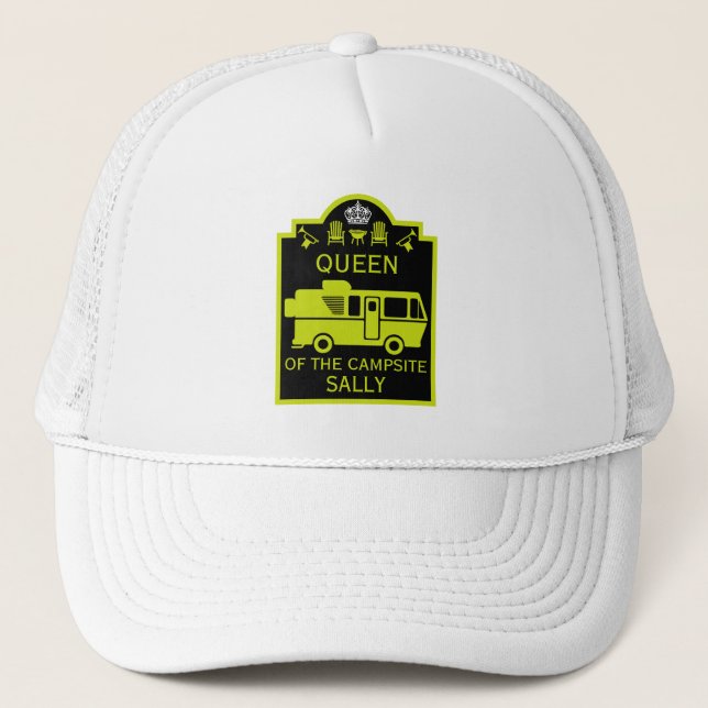 Queen Of The Campsite Trucker Hat (Front)