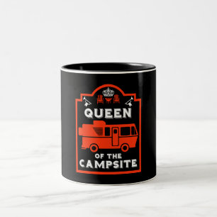 Queen Of The Campsite Two-Tone Coffee Mug