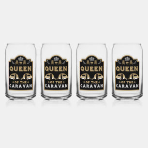 Queen of the Caravan Can Glass