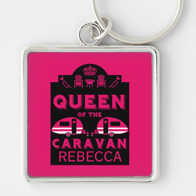 Queen of the Caravan Key Ring (Front)