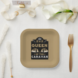 Queen of the Caravan Paper Plate