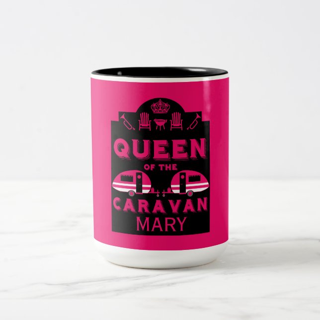Queen of the Caravan Two-Tone Coffee Mug (Center)