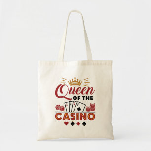 Queen of the Casino Vegas Gambling Women Tote Bag