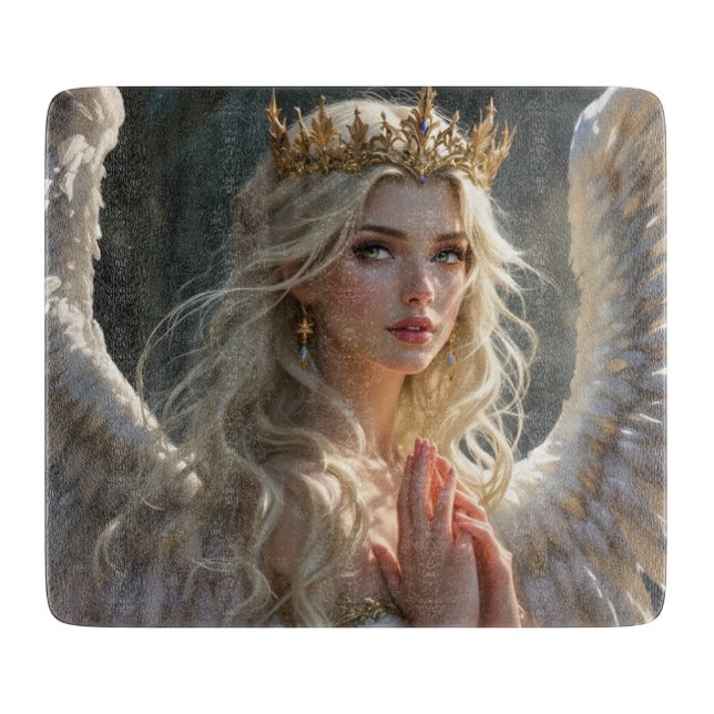 Queen of the Celestial Dawn Cutting Board (Front)