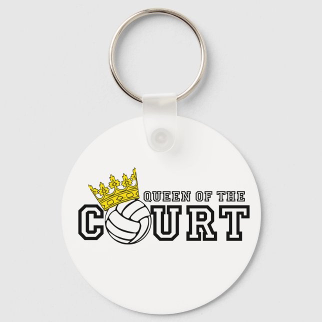 Queen of the Court Key Ring (Front)