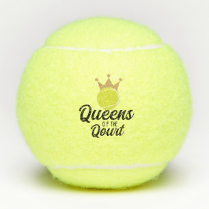 Queen of the court tennis balls