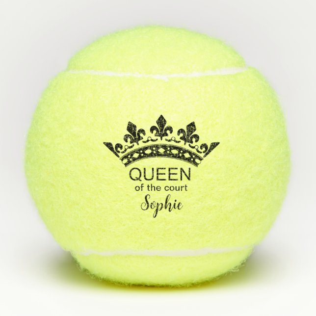 Queen of the Court Tennis Balls (Front)