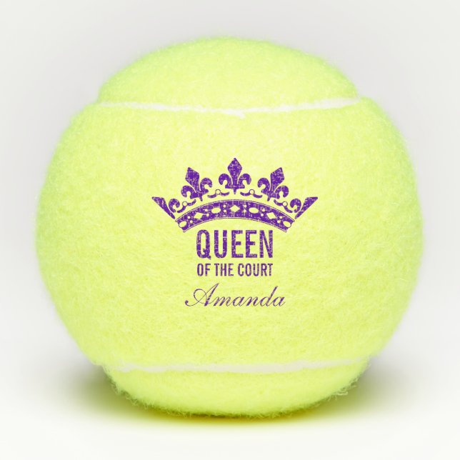 Queen of the Court Tennis Balls (Front)