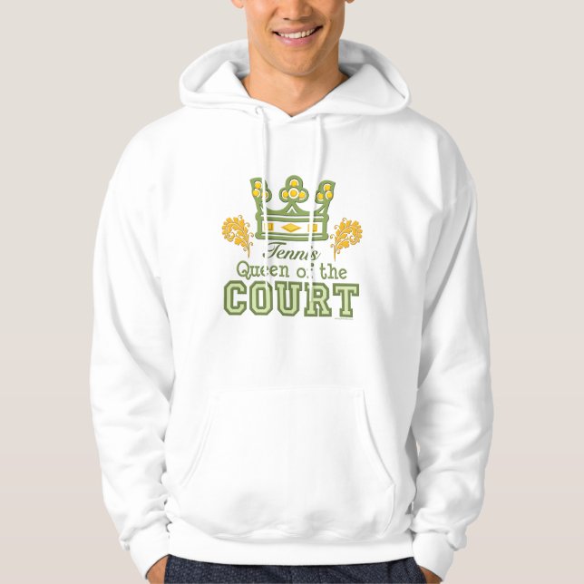Queen Of The Court Tennis Hooded Sweatshirt (Front)