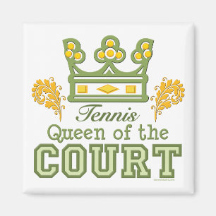 Queen Of The Court Tennis Magnet