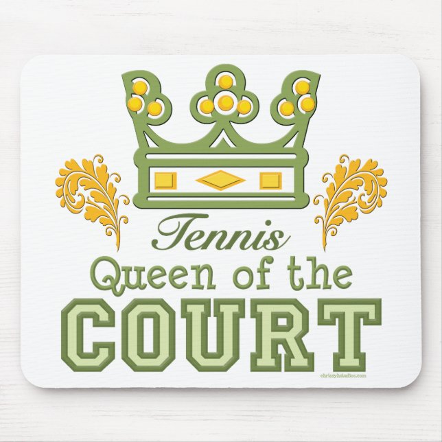 Queen Of The Court Tennis Mousepad (Front)