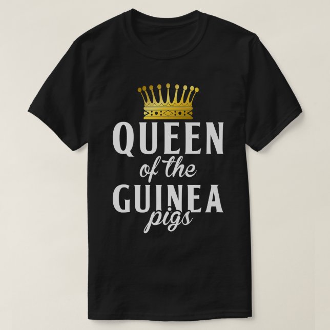 Queen of the Cute Guinea Pigs Premium  T-Shirt (Design Front)