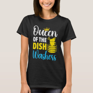 Queen Of The Dishwashers Dishwashing Profession Jo T-Shirt