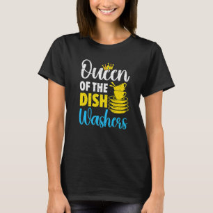 Queen Of The Dishwashers Dishwashing Profession Jo T-Shirt