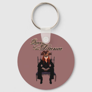 Queen of the Drama Key Ring