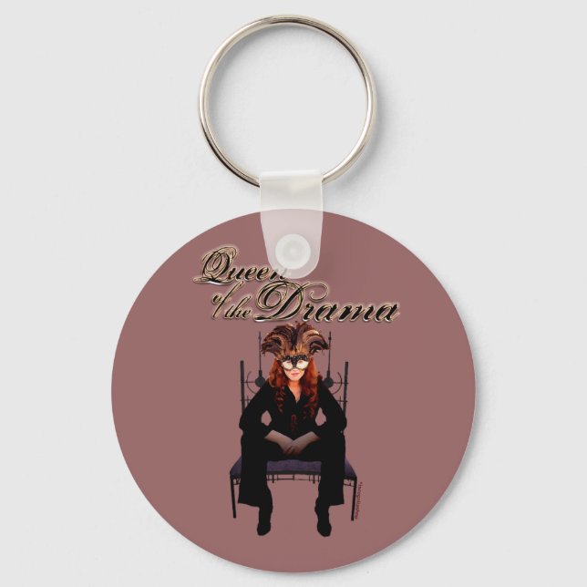 Queen of the Drama Key Ring (Front)