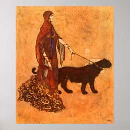 Queen of the Ebony Isles Edmund Dulac Fine Art Poster