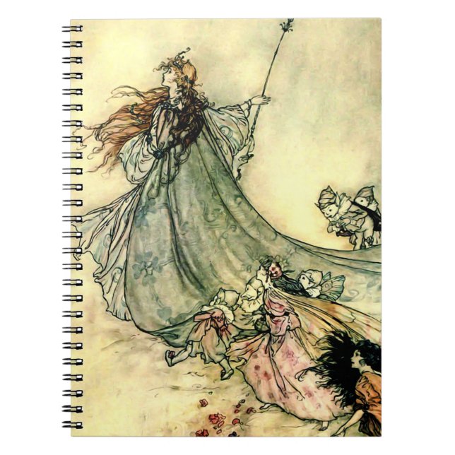 “Queen of the Fairies” by Arthur Rackham Notebook (Front)