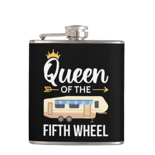 Queen Of The Fifth Wheel I Hip Flask