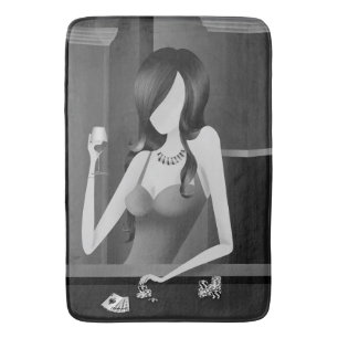 Queen of the game - Las Vegas Casino Bath Mat