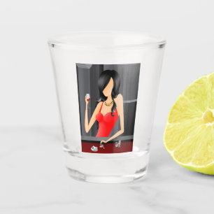 Queen of the Game - Las Vegas casino Shot Glass