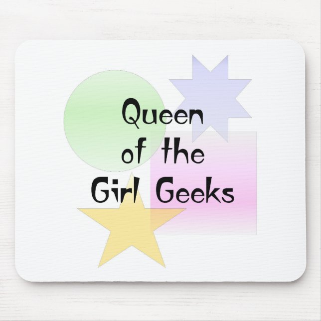 Queen of the Girl Geeks Mouse Mat (Front)