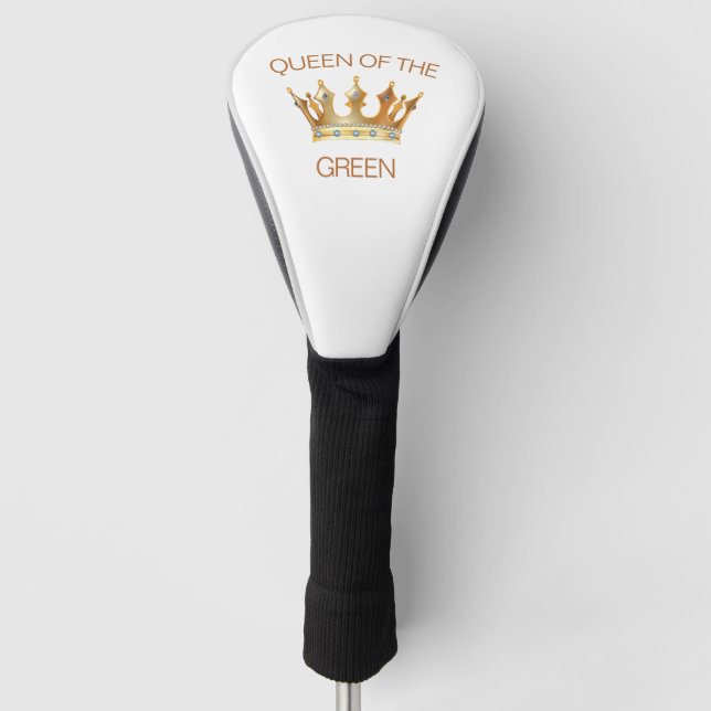 Queen of the green Driver Cover Golf Head Cover (Front)
