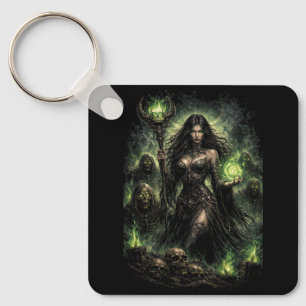 Queen of the Green Flame Key Ring
