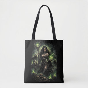 Queen of the Green Flame Tote Bag