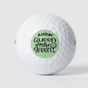 Queen of the Green – Fun Golf Design for Her Golf Balls