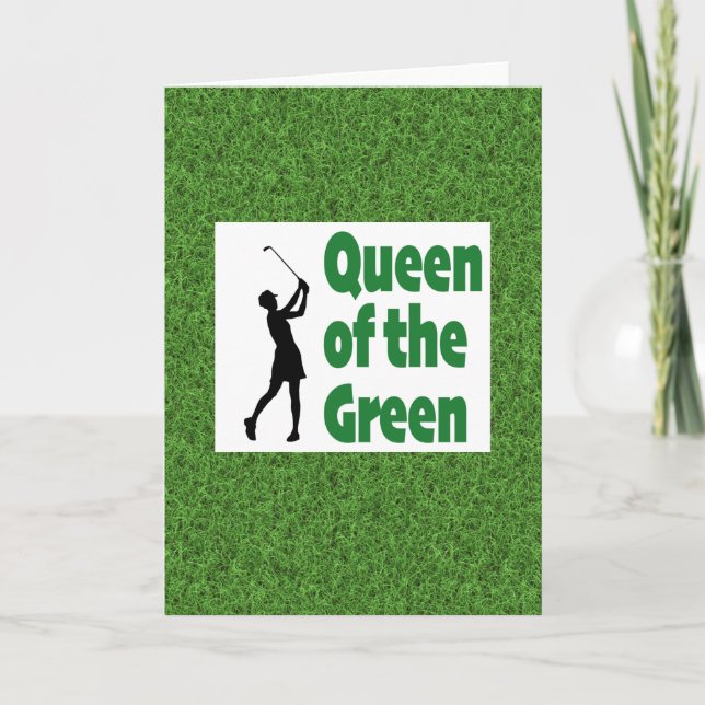 Queen of the Green golf Card (Front)