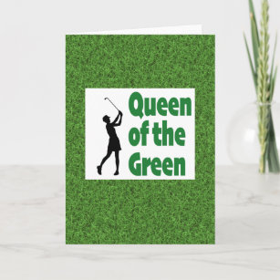 Queen of the Green golf Card