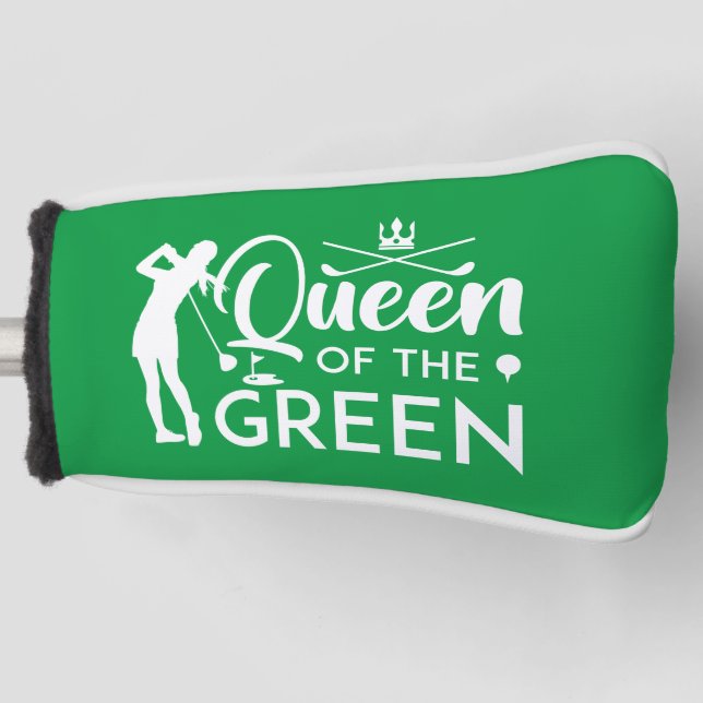 Queen Of The Green Golf Head Cover (Front)